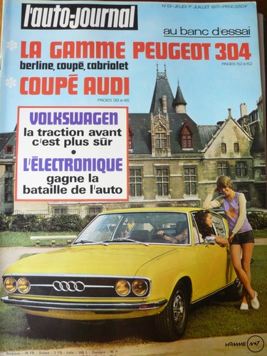 Auto journal 1971 peugeot - l'auto,