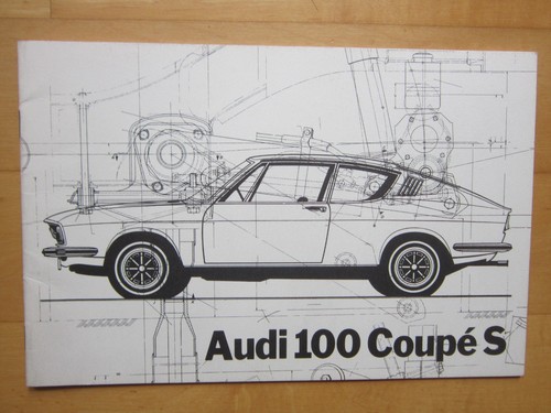 Brochure audi 100 coupè - 100, s