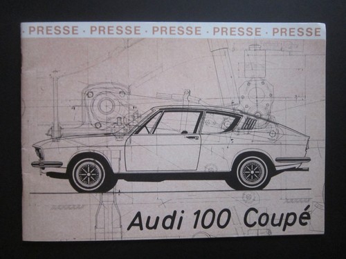 Audi 100 coupe depliant 1970 - depliant,